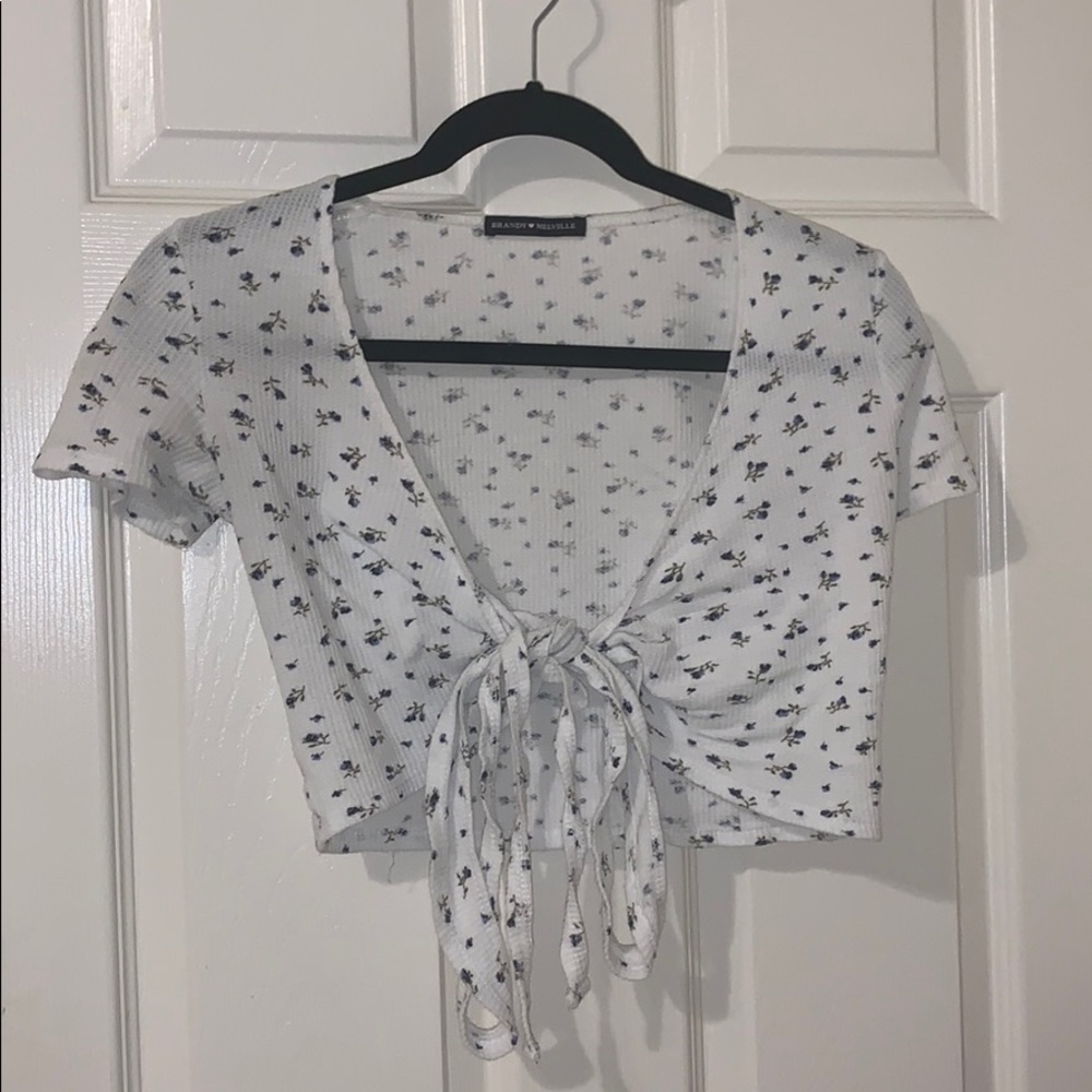 brandy melville wrap top